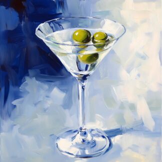 Martini Shaken not Stirred Giclee
