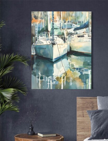 Docked Boats 5 Giclee - Image 2