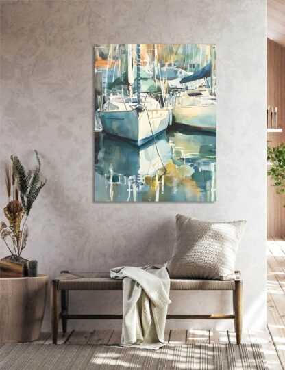 Docked Boats 5 Giclee - Image 3