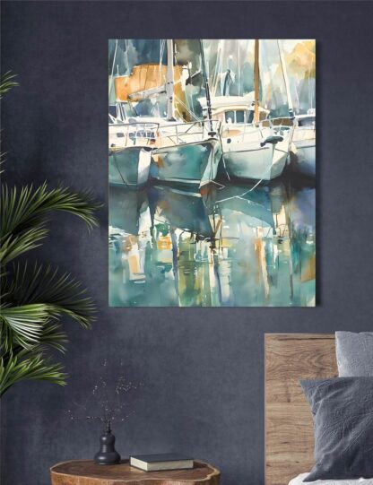 Docked Boats 4 Giclee - Image 2