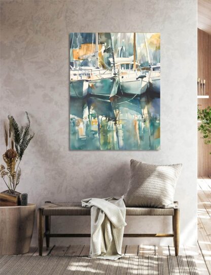 Docked Boats 4 Giclee - Image 3