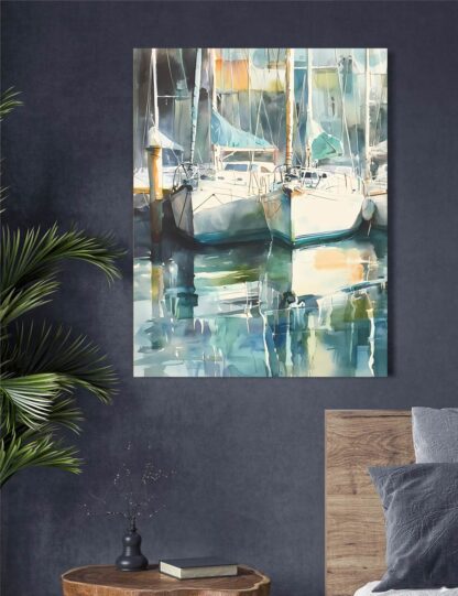 Docked Boats 3 Giclee - Image 2