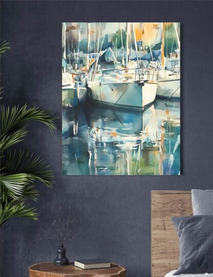 Docked Boats 2 Giclee - Image 2