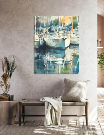 Docked Boats 2 Giclee - Image 3