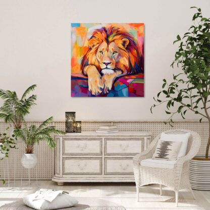Colorful Lion Giclee - Image 3