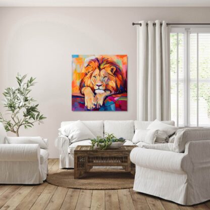 Colorful Lion Giclee - Image 4