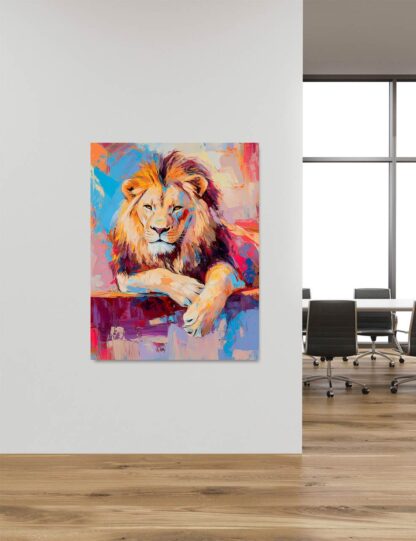 Colorful Lion Giclee - Image 4