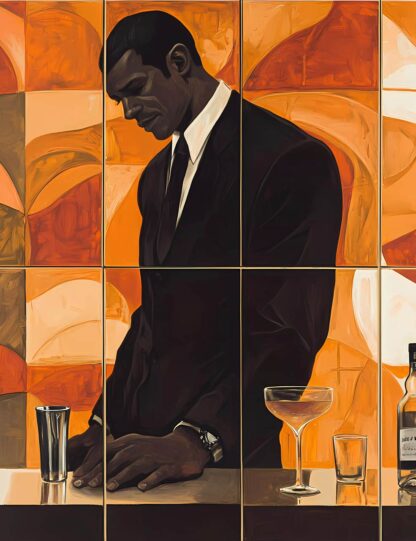 Bartender Orange Giclee