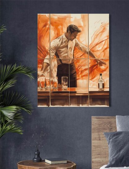 Bartender Pouring a Glass Giclee - Image 2