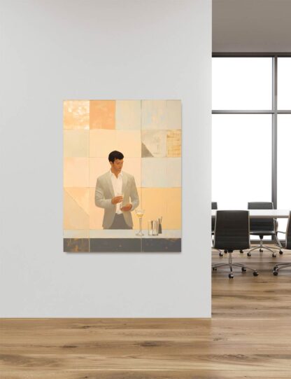 Portrait of a Man at Bar Giclee - Image 4