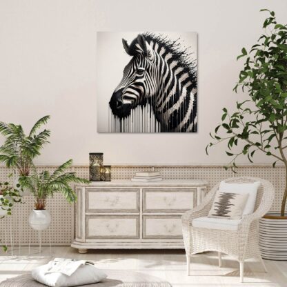 Black and White Zebra Giclee - Image 3