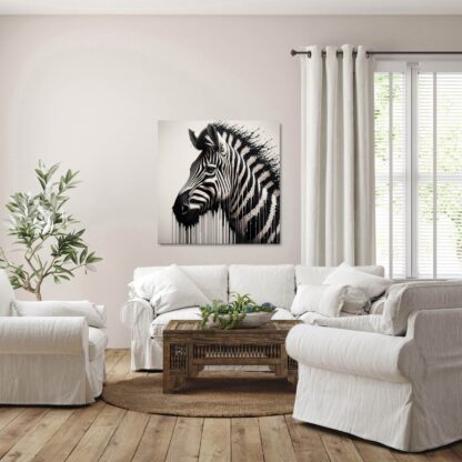 Black and White Zebra Giclee - Image 4