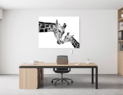 Mother Giraffe with Baby Giclee - Image 4