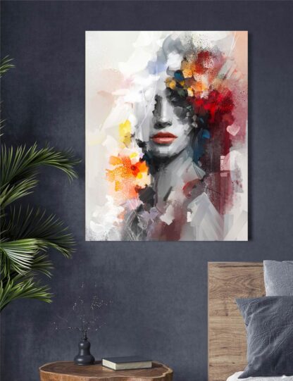 Abstract Flower Face Giclee - Image 2