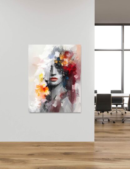 Abstract Flower Face Giclee - Image 4