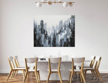 Black and White Cityscape Giclee - Image 2