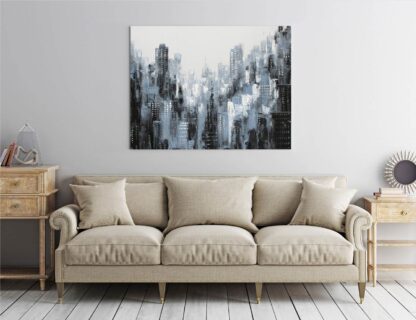 Black and White Cityscape Giclee - Image 3