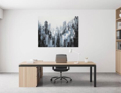 Black and White Cityscape Giclee - Image 4
