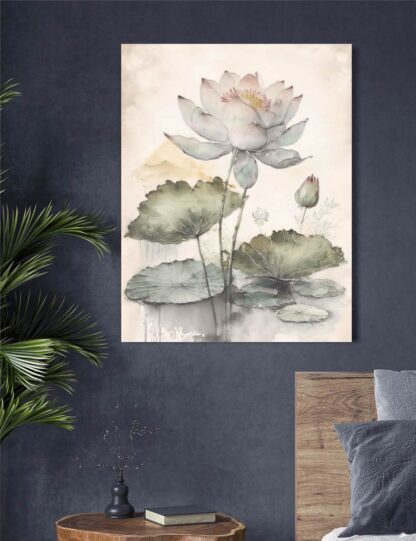 Artistic Lotus Flower Giclee - Image 2