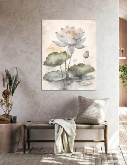 Artistic Lotus Flower Giclee - Image 3
