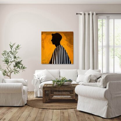 Man's Silhouette Giclee - Image 4