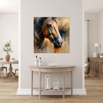 Orange Horse Face Giclee - Image 2