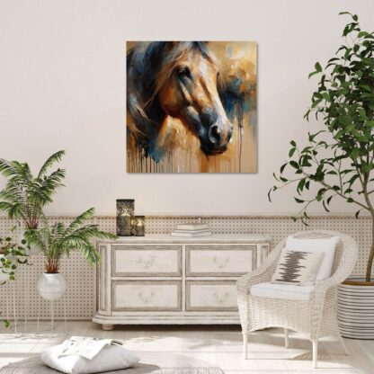 Orange Horse Face Giclee - Image 3