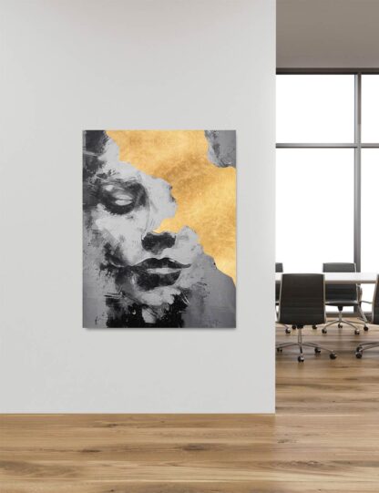 The Matrix Face Gold Leaf Giclee - Image 4