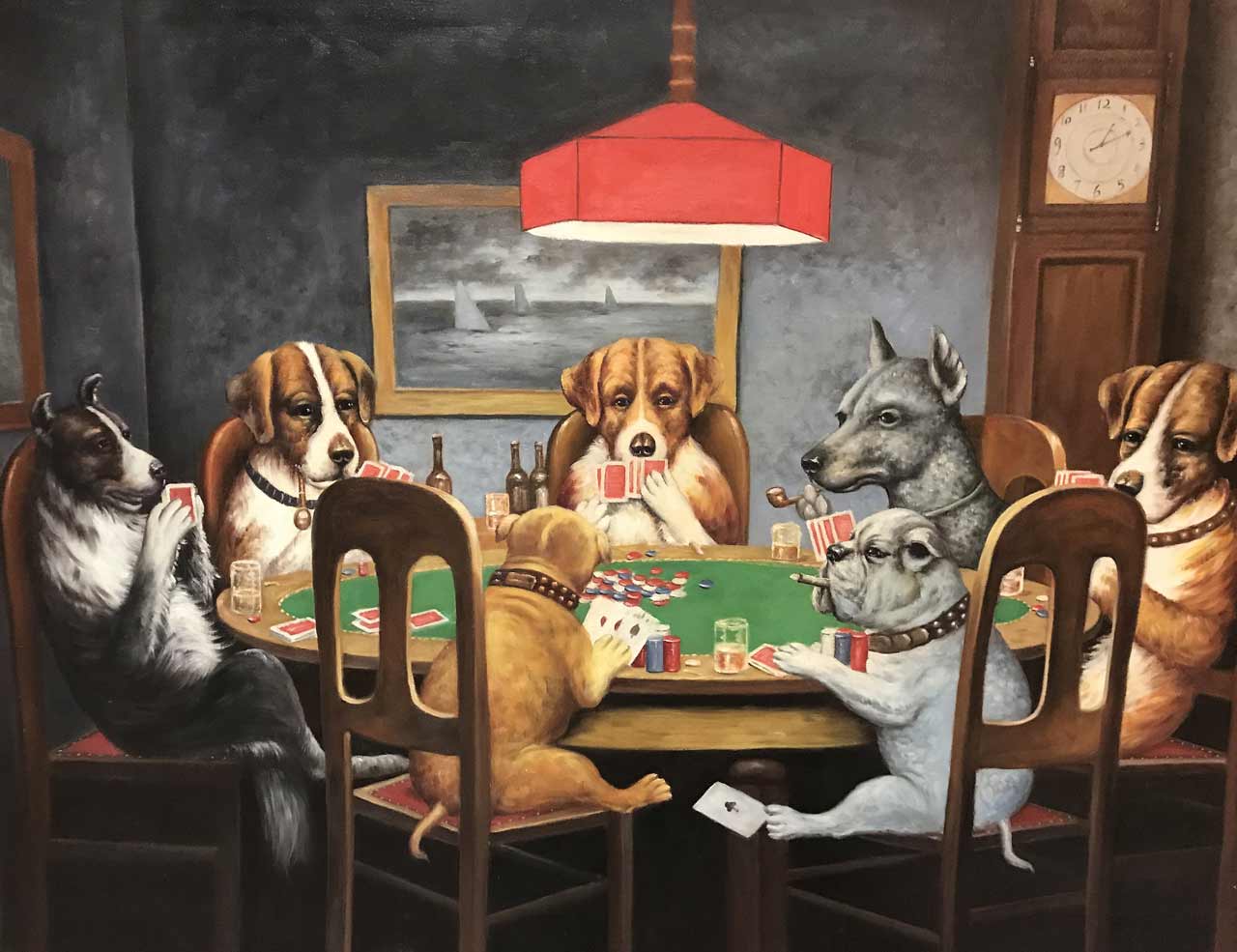 Dogs Playing Poker
