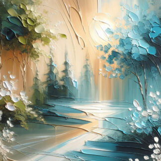 Pines on the River Giclee