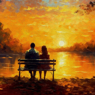 Sunset on the River Giclee