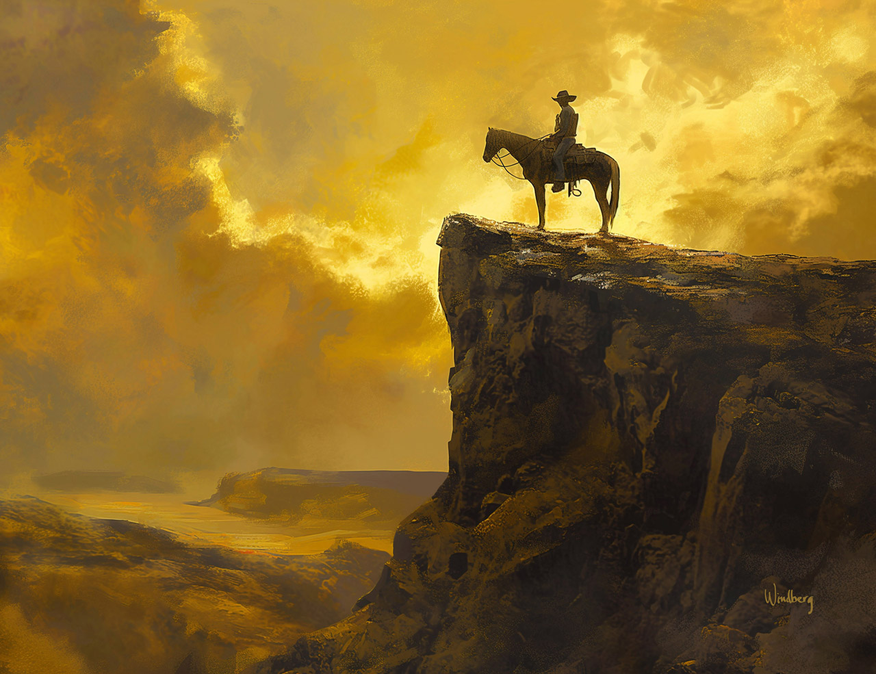 Lone Cliff Giclee