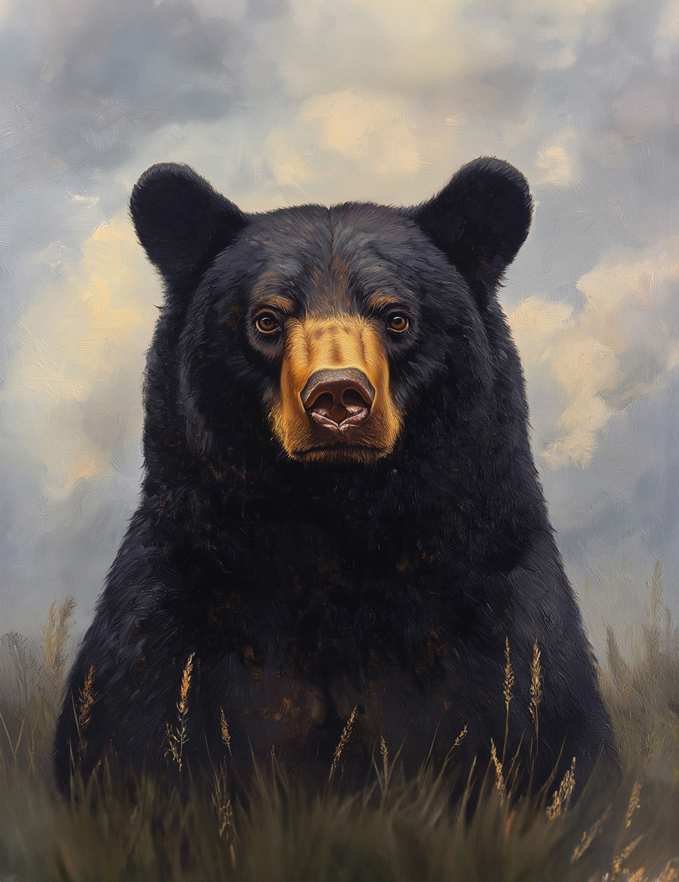 Black Bear Portrait Giclee