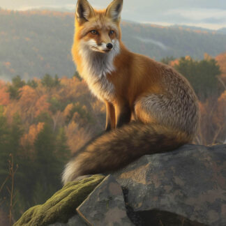 Fox on a Mountain Giclee