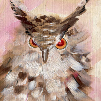 Abstract Owl Giclee