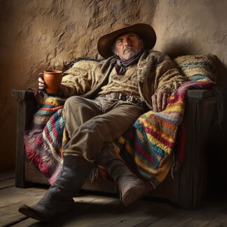 Man in Chair Drinking Whiskey 2