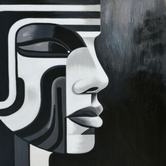 Black and White Face I