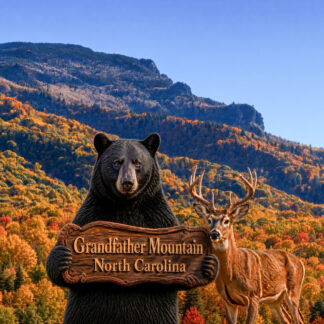 Grandfather Mountain Autumn – landscape canvas wall art