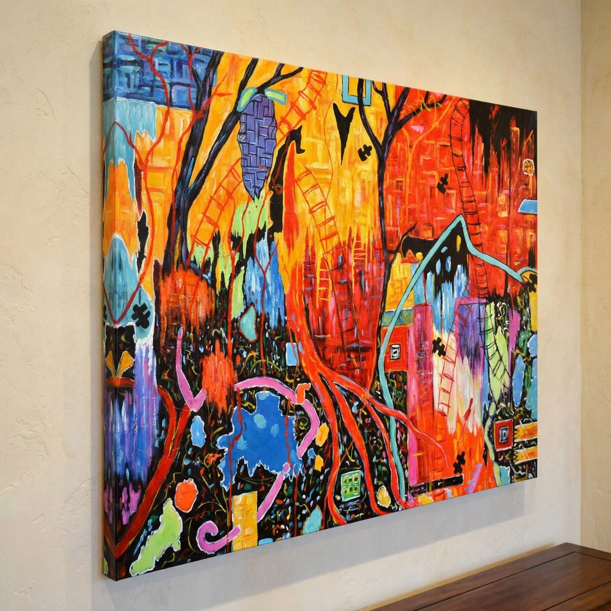 Crazy Color City shown in a room