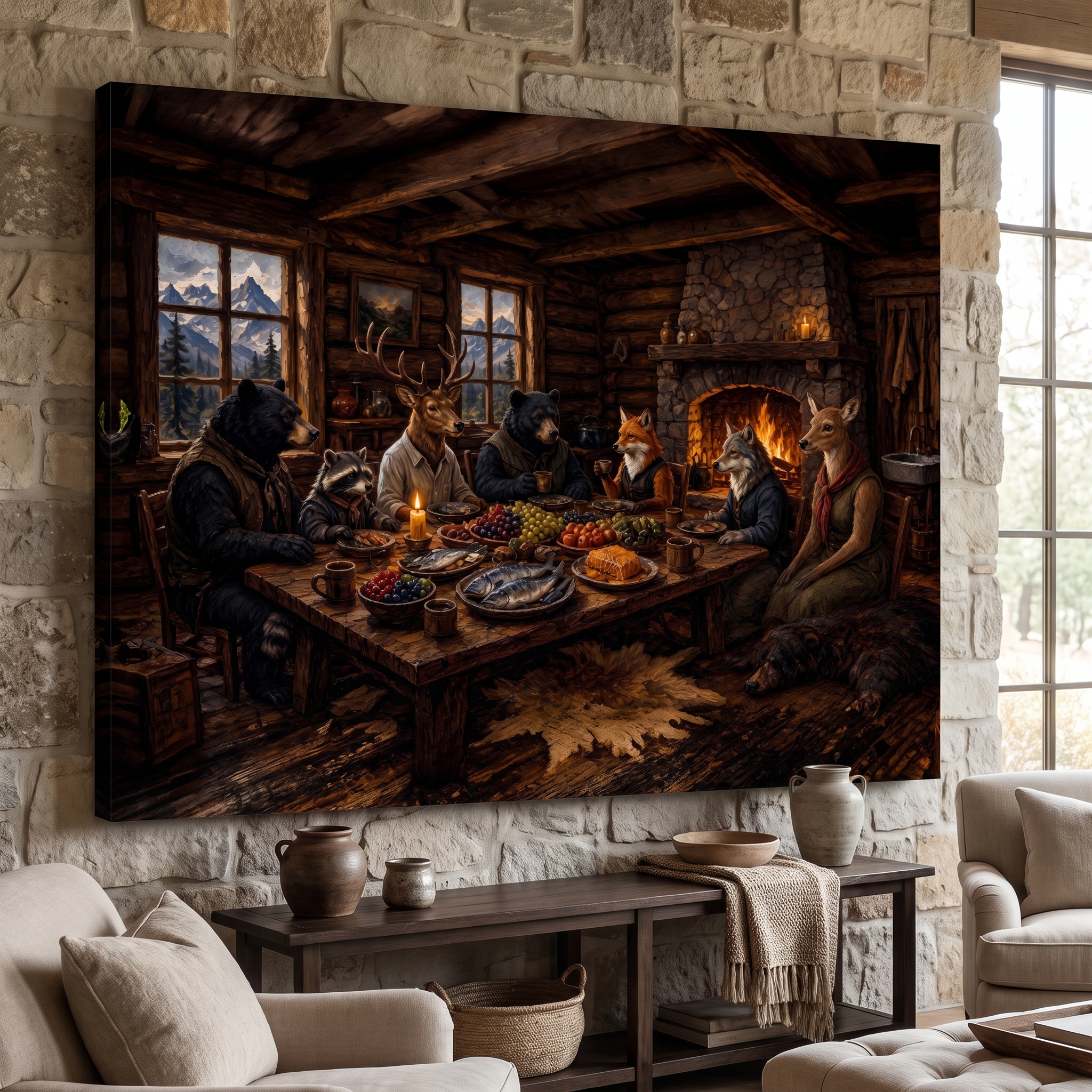 Woodland Supper Club shown in a room