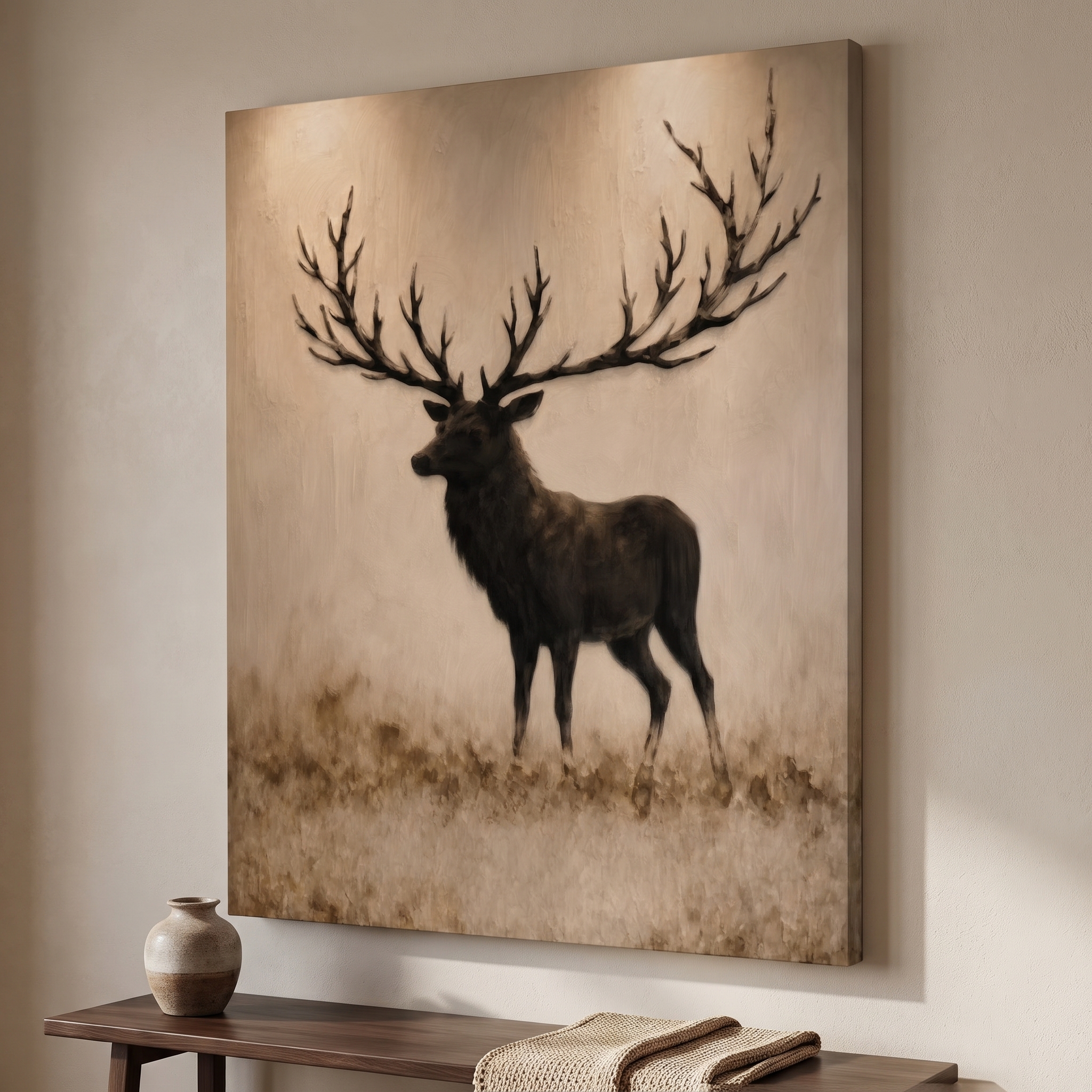 Majestic Elk shown in a room